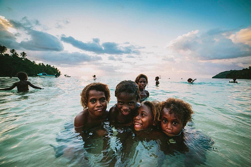Alpha Health Kids in water