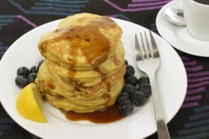 Coconut Flour Pancakes and Coconut Blossom Syrup