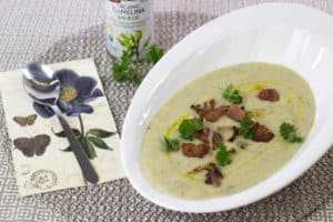 Roasted potato leek & bacon soup recipe